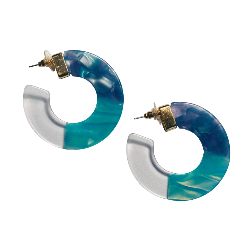 Eva -Blue Earrings image 1