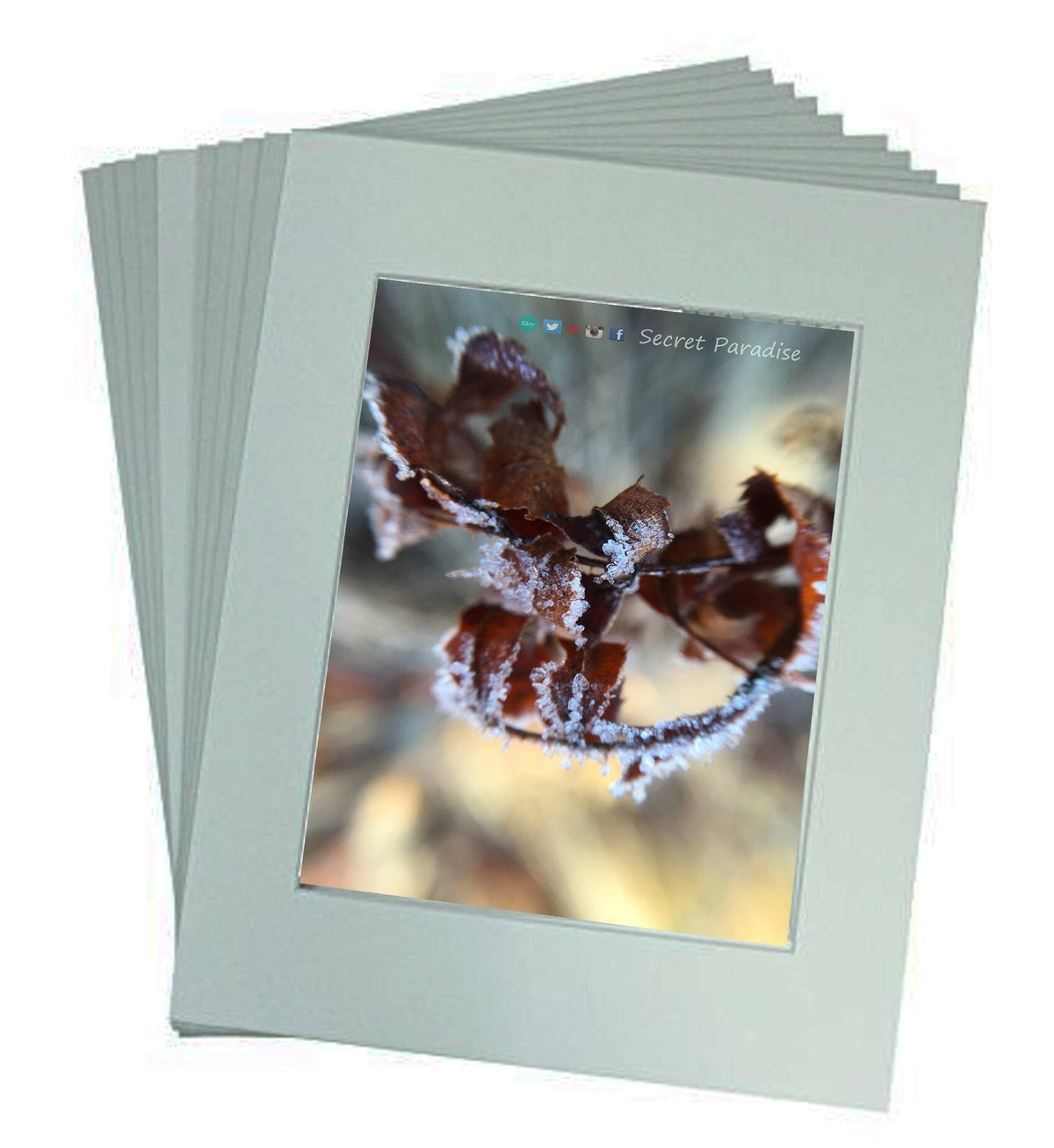 Winter Art Prints - From a Secret Paradise - Classic Blk Wall Frames
