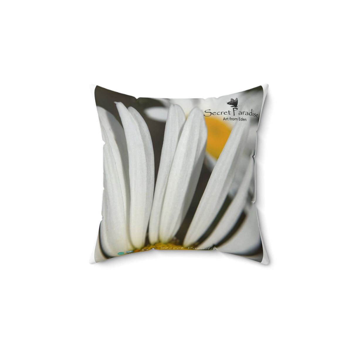Secret Paradise Floral Square Pillow